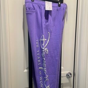 Disney Purple Womans Sweatpants